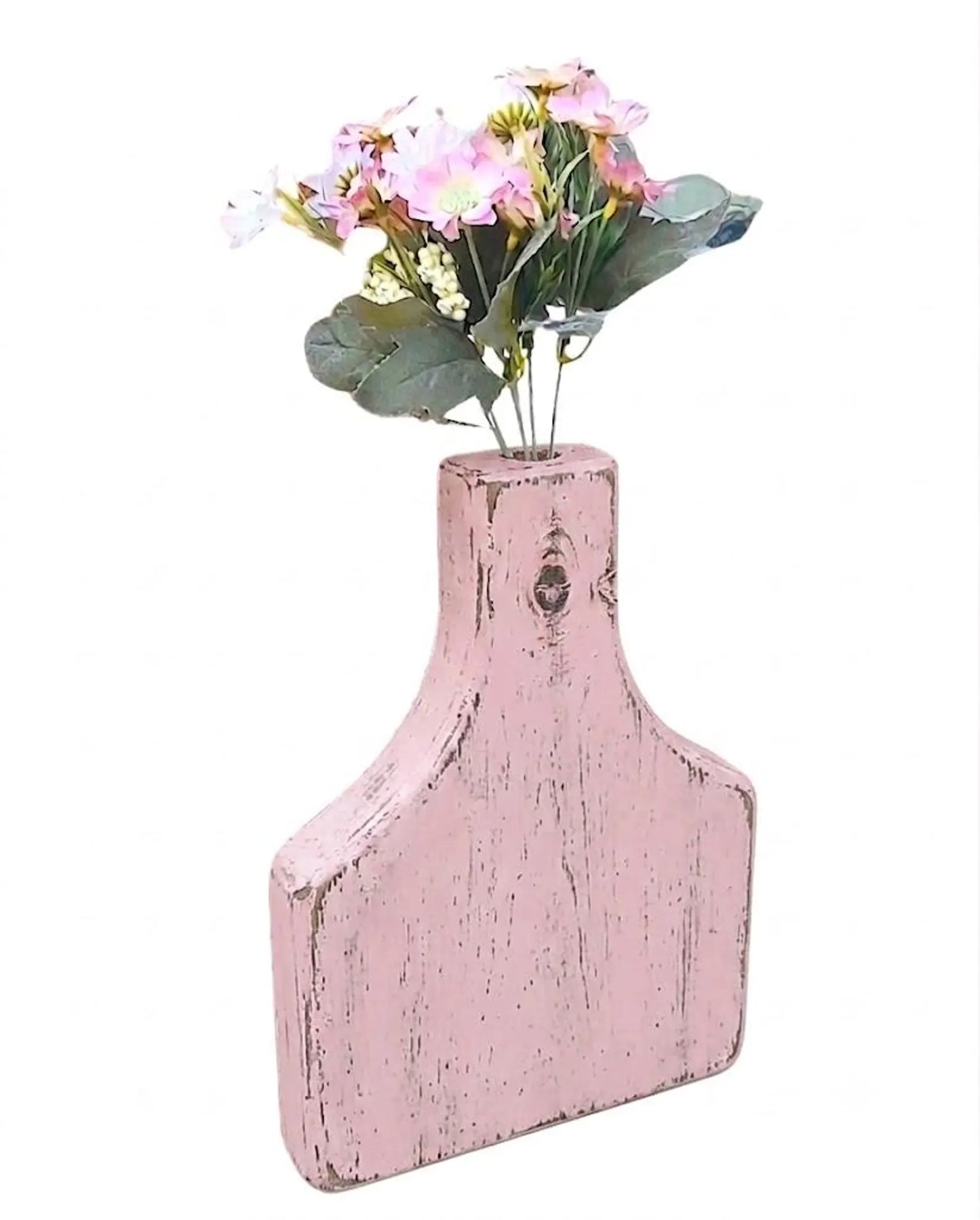 Wooden Vase for Artificial Flowers