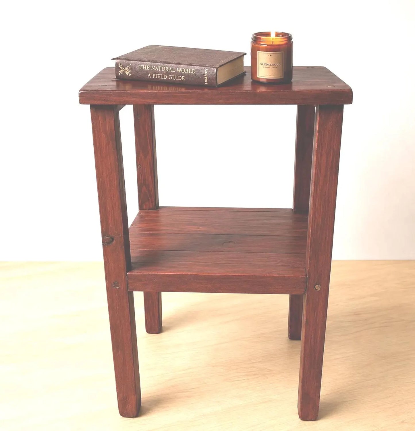 CAUNTON Handmade Compact Rustic Bedside Table