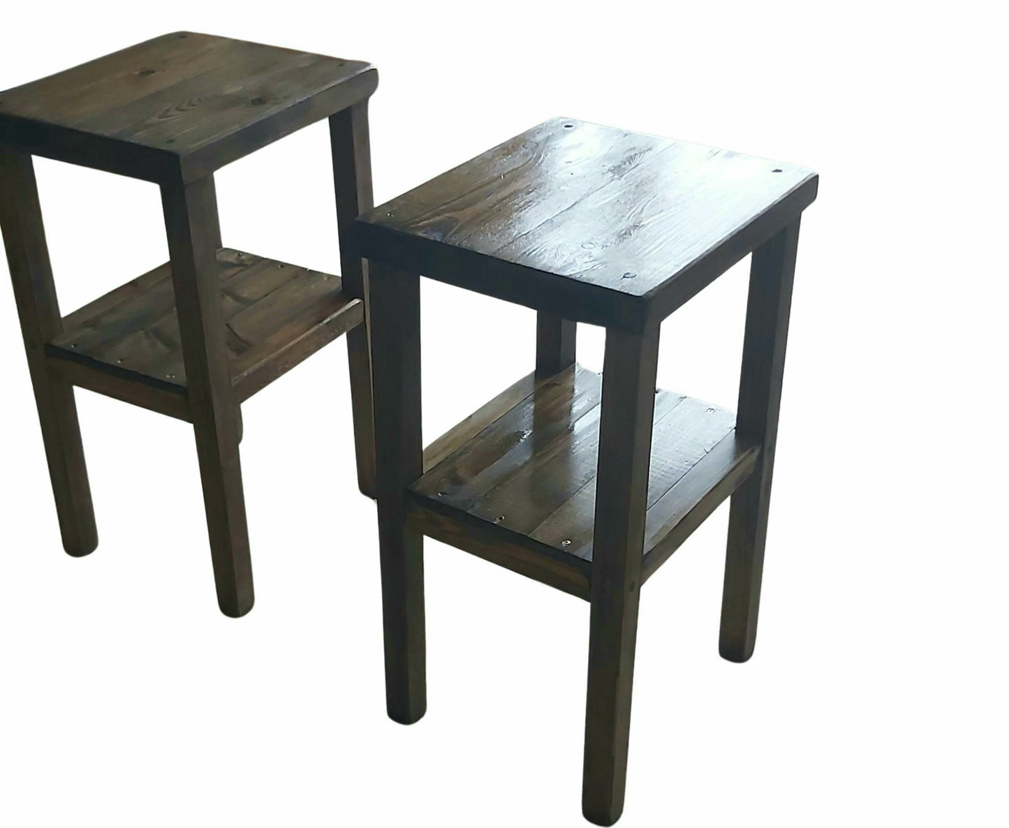 CAUNTON Compact Rustic Bedside Table