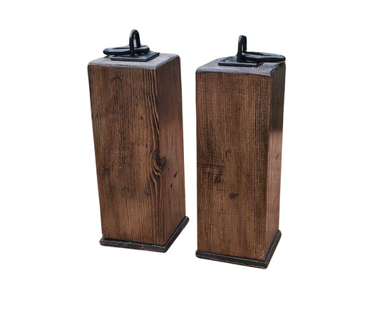 Reclaimed Wood Rustic Door Stop, internal door use only