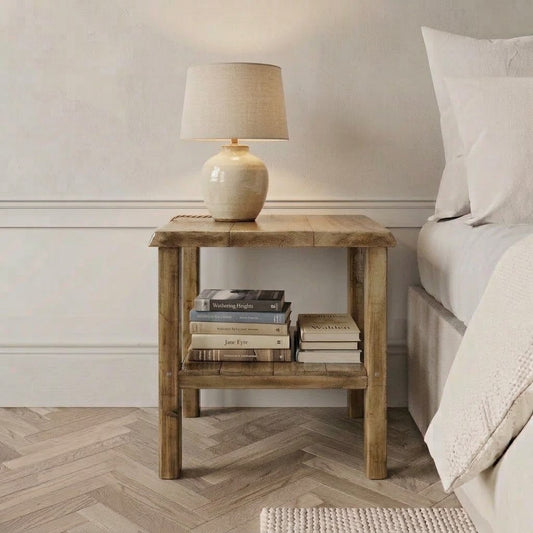 RAVENSHEAD Rustic Bedside Table