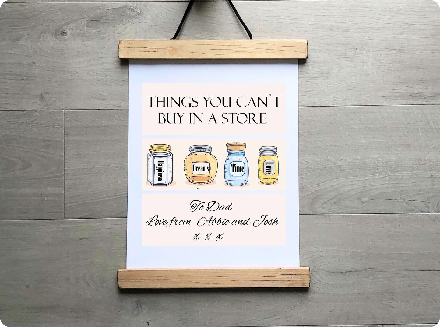 Hanging Canvas Sign A3