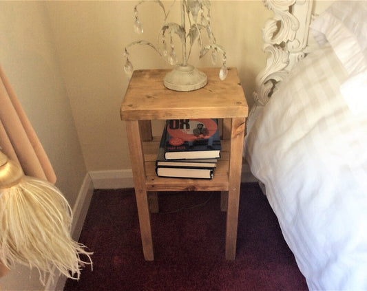 CAUNTON Compact Rustic Bedside Table