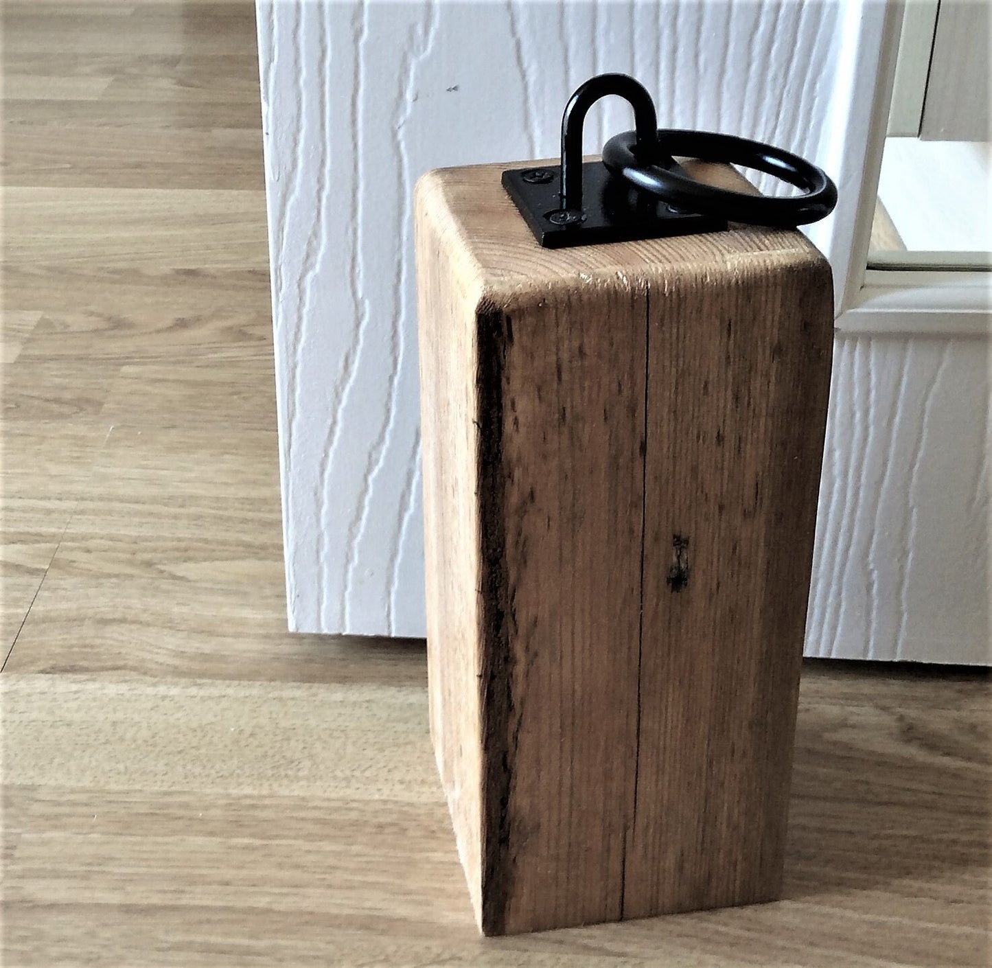 Reclaimed Wood Rustic Door Stop, internal door use only