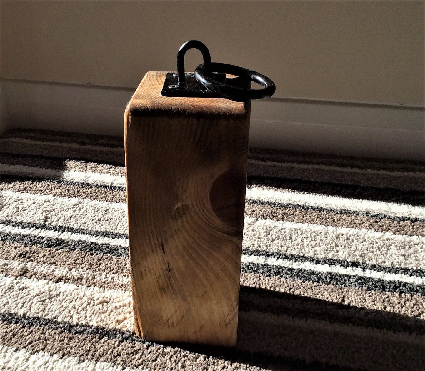 Reclaimed Wood Rustic Door Stop, internal door use only