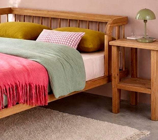 CAUNTON Handmade Compact Rustic Bedside Table