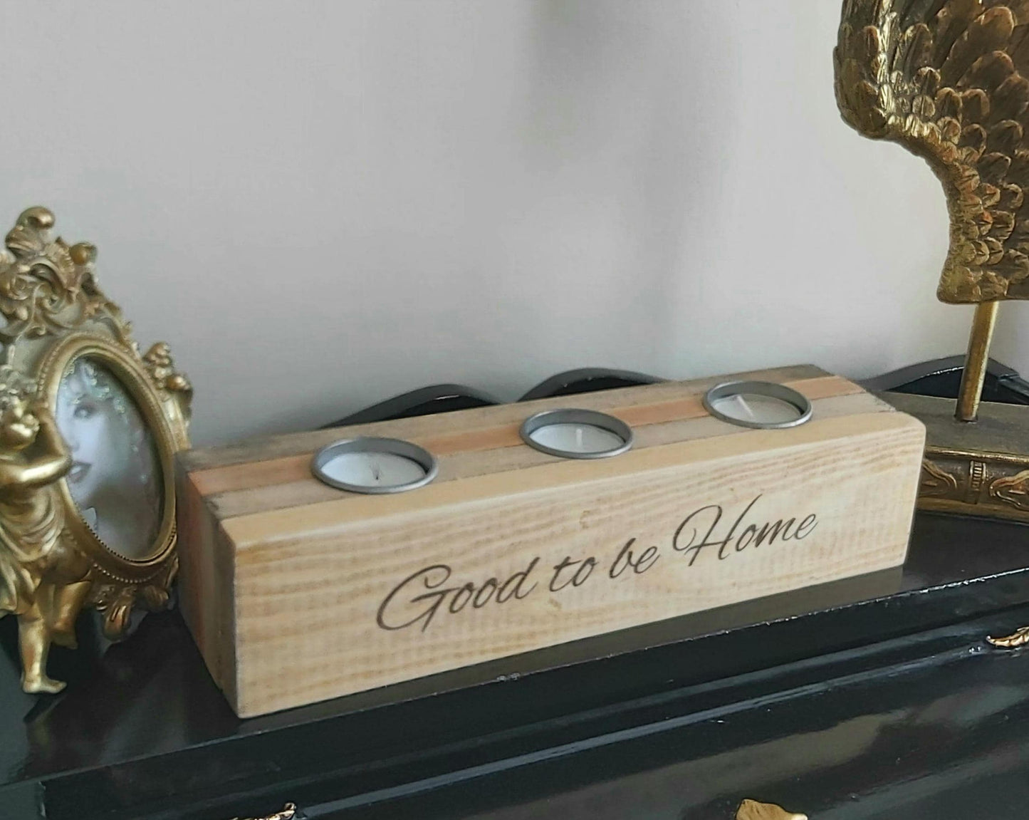 Wooden Laminated Candle Holder