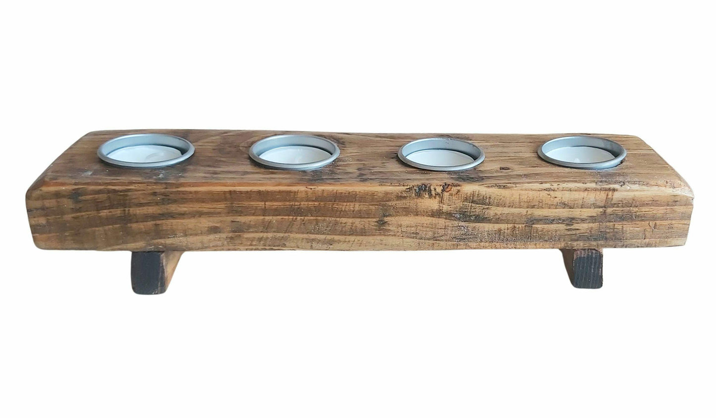 Reclaimed Rustic Tea Light Candle Holder