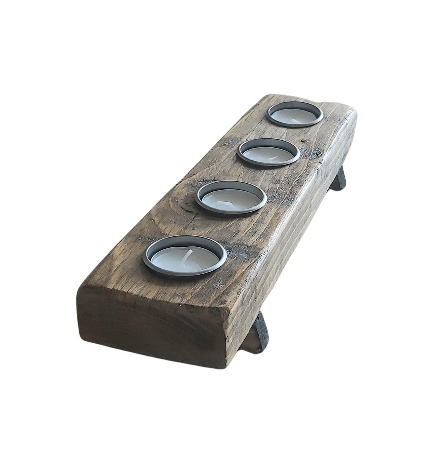 Reclaimed Rustic Tea Light Candle Holder