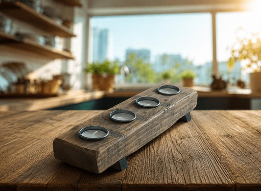 Reclaimed Rustic Tea Light Candle Holder