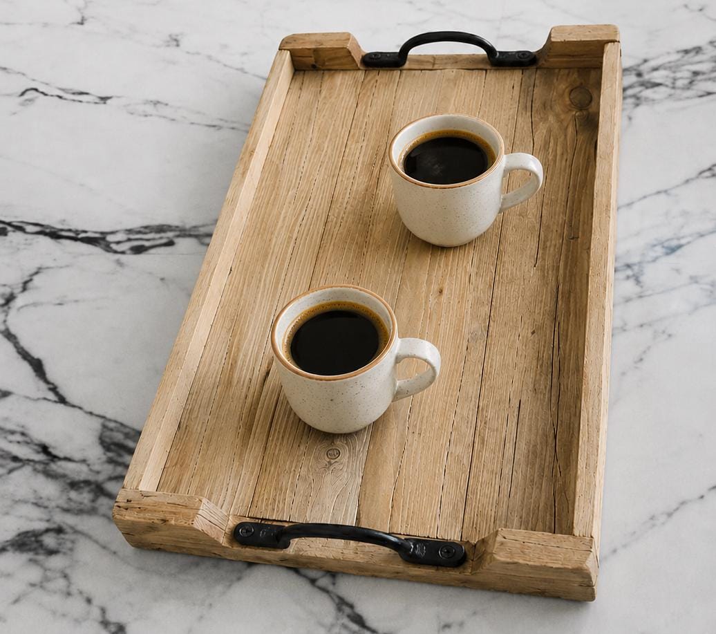 Rustic Wooden Tray