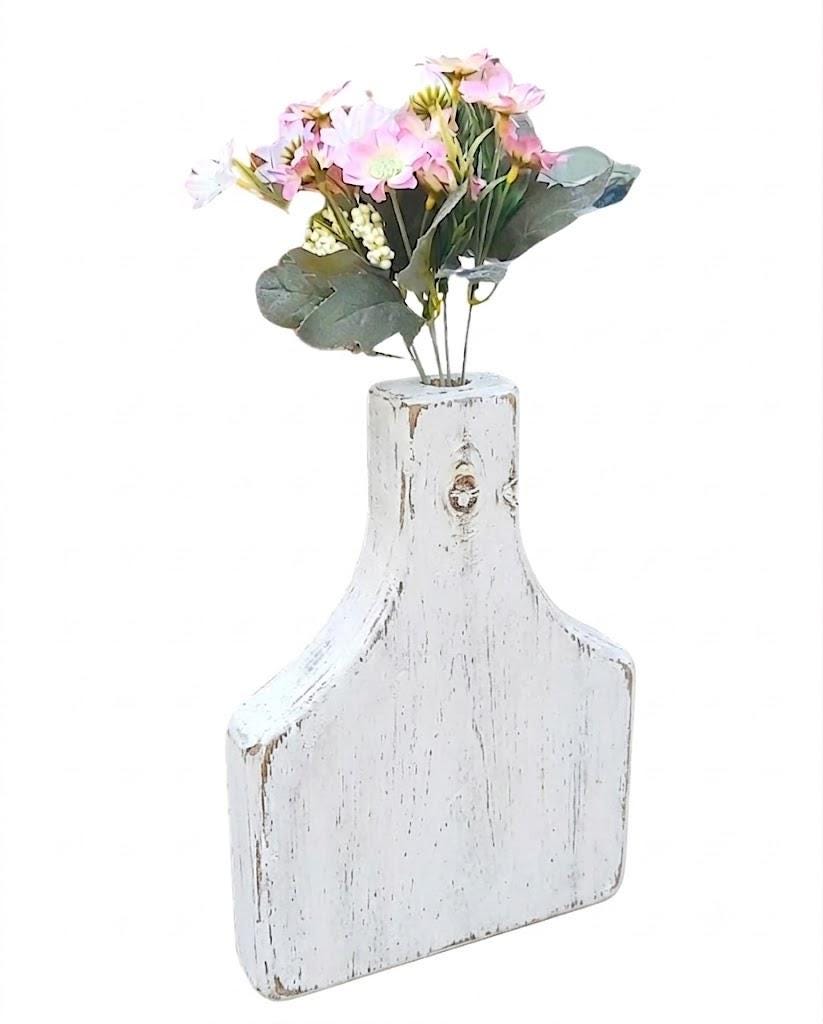 Wooden Vase for Artificial Flowers